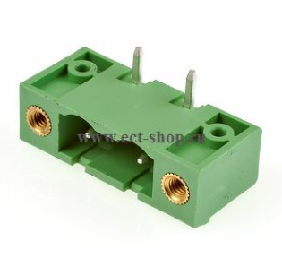 Клеммная колодка DINKLE 3EHDRM-02P, 2 контакта, сечение провода - мм2, ток 18 A, Зеленый