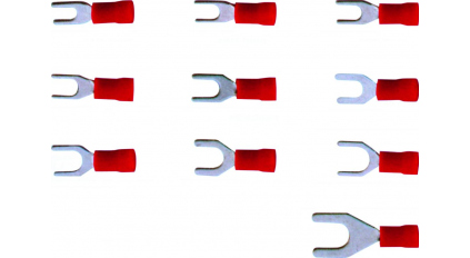 Кабельная клемма наконечник вилка KST SVS1-5 RED (1000шт) фото 1