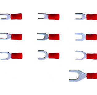 Кабельная клемма наконечник вилка KST SVM1-4 RED (1000шт)
