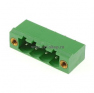 Клеммная колодка DINKLE 2EHDVM-04P, 4 контакта, сечение провода - мм2, ток 18 A, Зеленый фото 3