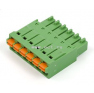 Клеммная колодка DINKLE 0221-2006, Пружинная, 6 контактов, сечение провода 0.2-1.5 мм2, ток 8 A, Зеленый фото 7