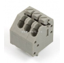 Клеммная колодка DINKLE 0136-2003, Пружинная, 3 контакта, сечение провода 0.2-0.75 мм2, ток 8 A, Серый фото 2