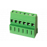 Клеммная колодка DINKLE EEK500V-02P, Винтовая, 2 контакта, сечение провода 0.2-2.5 мм2, ток 12 A, Зеленый фото 4
