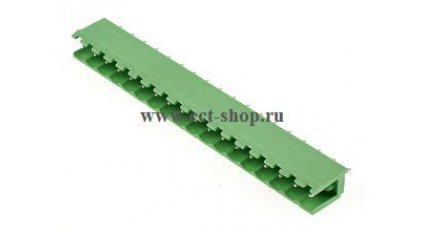 Клеммная колодка DINKLE 5EHDV-18P, 18 контактов, сечение провода - мм2, ток 18 A, Зеленый фото 1