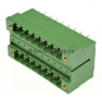Клеммная колодка DINKLE 5EHDBVM-16P, 16 контактов, сечение провода - мм2, ток 18 A, Зеленый фото 2