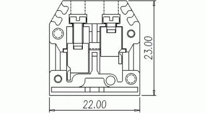 Клеммная колодка DINKLE PM2.5, Винтовая, сечение провода 0.5-2.5 мм2, ток 24 A, Бежевый фото 2