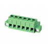Клеммная колодка DINKLE 2ESDVM-03P, Винтовая, 3 контакта, сечение провода 0.2-4 мм2, ток 18 A, Зеленый фото 4