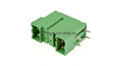 Клеммная колодка DINKLE 5EHDBR-04P, 4 контакта, сечение провода - мм2, ток 18 A, Зеленый фото 1