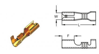 Клемма наконечник штыревой круглый KST 402LR (100шт) фото 1