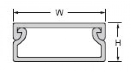 Кабель канал пласт плоский AVC CF-13-G фото 3