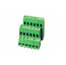 Клеммная колодка DINKLE EK381V3L-06P, Винтовая, 6 контактов, сечение провода 0.5-1.5 мм2, ток 12 A, Зеленый фото 2