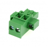 Клеммная колодка DINKLE 2ESDPM-02P, Винтовая, 2 контакта, сечение провода 0.2-4 мм2, ток 18 A, Зеленый фото 6