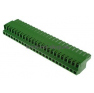 Клеммная колодка DINKLE 5ESDF-24P, Винтовая, 24 контакта, сечение провода 0.2-4 мм2, ток 18 A, Зеленый фото 2