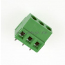 Клеммная колодка DINKLE EK500V-03P, Винтовая, 3 контакта, сечение провода 0.5-2.5 мм2, ток 24 A, Зеленый фото 2
