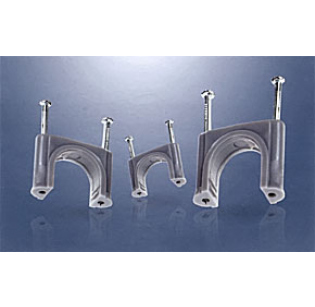 Скоба пластиковая с гвоздями AVC DNC-48N (20шт)