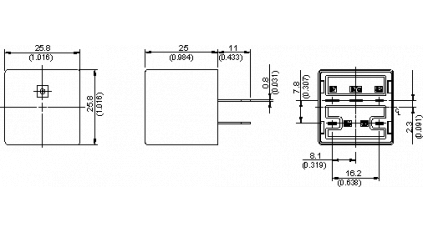 Реле SONG CHUAN 898H-1AH-S 12VDC фото 3