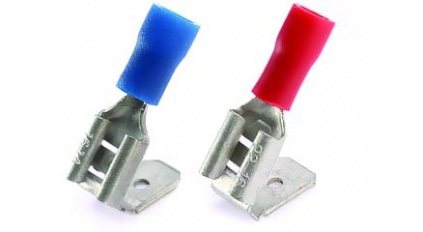 Кабельный разъем плоский ответвительный faston 6.35 KST PBDV1-250 (100шт) фото 1