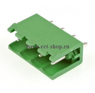 Клеммная колодка DINKLE 5EHDV-04P, 4 контакта, сечение провода - мм2, ток 18 A, Зеленый