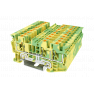 Клеммная колодка DINKLE DP4N-TN-PE, Push-in, сечение провода 0.2-4 мм2, ток 32 A, Желто-зеленый фото 2