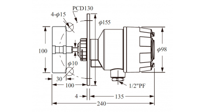 Ротационный датчик уровня FINETEK SE111CGMJ фото 3