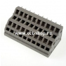 Клеммная колодка DINKLE WKK508-10P, Пружинная, 10 контактов, сечение провода 0.5-2.5 мм2, ток 24 A, Серый фото 2