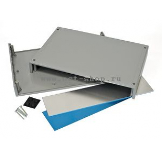 Корпус для РЭА GAINTA G735A, 300x200x75 мм, ABS, Темно-серый