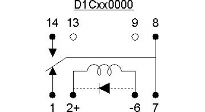 Герконовое реле COSMO D1C050D00 фото 2