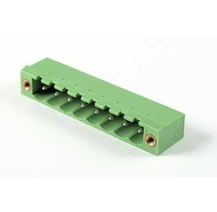 Клеммная колодка DINKLE 2EHDVM-08P, 8 контактов, сечение провода - мм2, ток 18 A, Зеленый