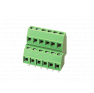 Клеммная колодка DINKLE EK381V4L-06P, Винтовая, 6 контактов, сечение провода 0.5-1.5 мм2, ток 12 A, Зеленый фото 2