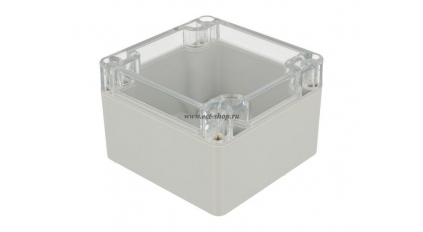 Корпус для РЭА GAINTA G256C, 82x80x55 мм, Поликарбонат, Светло-серый фото 1