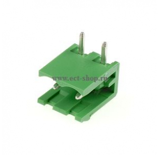 Клеммная колодка DINKLE 5EHDR-02P, 2 контакта, сечение провода - мм2, ток 18 A, Зеленый