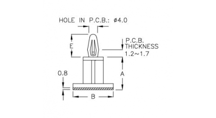 Держатель стойка для печатных плат PINGOOD MS-6-3M (500шт) фото 3