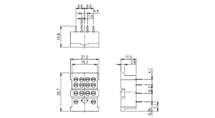 Гнездо для реле CHENYAO CST-P14 фото 6