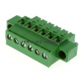 Клеммная колодка DINKLE EC381RLM-06P, Винтовая, 6 контактов, сечение провода 0.2-1.5 мм2, ток 14 A, Зеленый фото 3