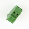 Клеммная колодка DINKLE EEK381V-02P, Винтовая, 2 контакта, сечение провода 0.5-1.5 мм2, ток 12 A, Зеленый фото 5