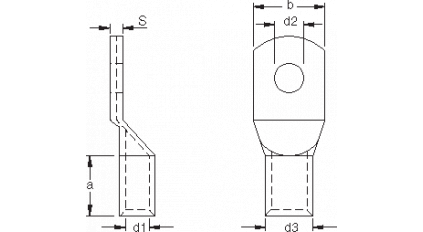 Наконечник кабельный кольцевой KST TLK16-8 (250шт) фото 2