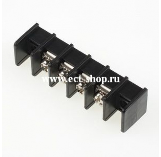 Клеммная колодка DINKLE DT31-A01W-04, Винтовая, 4 контакта, сечение провода 0.5-4 мм2, ток 20 A, Черный