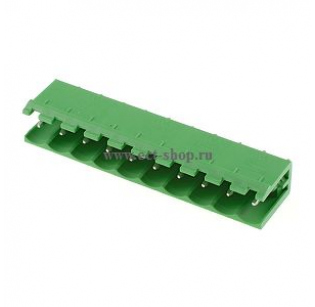 Клеммная колодка DINKLE 5EHDV-10P, 10 контактов, сечение провода - мм2, ток 18 A, Зеленый