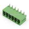 Клеммная колодка DINKLE ECH350R-06P, 6 контактов, сечение провода - мм2, ток 14 A, Зеленый фото 2