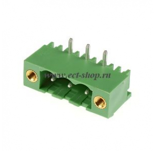 Клеммная колодка DINKLE 2EHDRM-03P, 3 контакта, сечение провода - мм2, ток 18 A, Зеленый