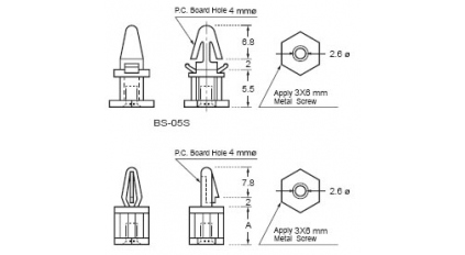 Держатель стойка для печатных плат AVC BS-28S (100шт) фото 3