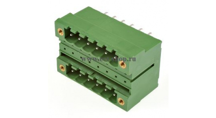 Клеммная колодка DINKLE 5EHDBVM-12P, 12 контактов, сечение провода - мм2, ток 18 A, Зеленый фото 1