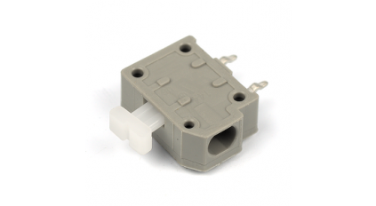 Клеммная колодка DINKLE 144RA-01P2, Пружинная, 1 контакт, сечение провода 0.5-1.5 мм2, ток 17.5 A, Серый фото 1