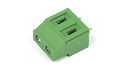Клеммная колодка DINKLE EHK7V-02P (на замену EHK750V-02P), Винтовая, 2 контакта, сечение провода 0.2-2.5 мм2, ток 24 A, Зеленый фото 1