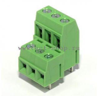 Клеммная колодка TIANLI TLD100-06P-G12S, Винтовая, 6 контактов, сечение провода 0.2-1.5 мм2, ток 12 A, Зеленый