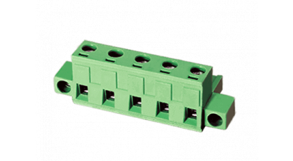 Клеммная колодка DINKLE 3ESDVM-02P, Винтовая, 2 контакта, сечение провода 0.2-4 мм2, ток 18 A, Зеленый фото 2