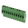 Клеммная колодка DINKLE 5ESDRL-11P, Винтовая, 11 контактов, сечение провода 0.2-2.5 мм2, ток 18 A, Зеленый фото 2