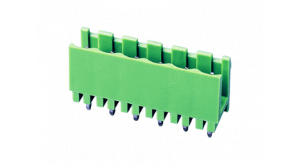 Клеммная колодка DINKLE 5EHDV-02P, 2 контакта, сечение провода - мм2, ток 18 A, Зеленый фото 2