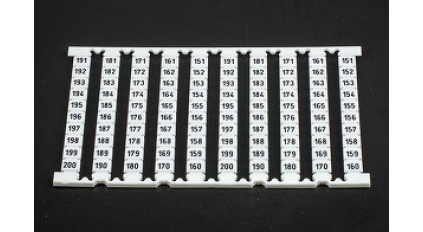 Маркер для клеммников DIN DINKLE TM07W-EV04 фото 1