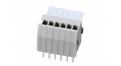 Клеммная колодка DINKLE WKV250A, Пружинная, 1 контакт, сечение провода 0.14-0.5 мм2, ток 6 A, Серый фото 3